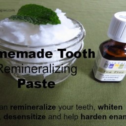 Homemade Tooth Remineralizing Paste