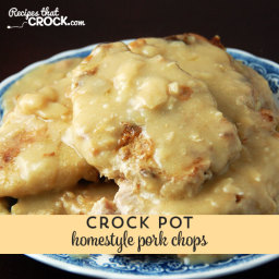 Homestyle Crock Pot Pork Chops