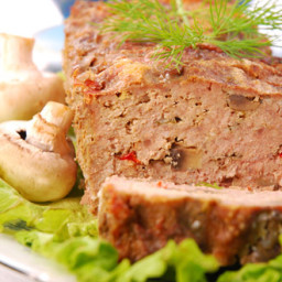 Homestyle Turkey Meatloaf with Mushrooms and White Beans
