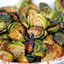 Honey Balsamic Roasted Brussel Sprouts