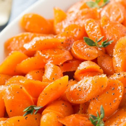 Honey Bourbon Glazed Carrots