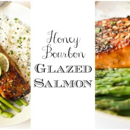 Honey Bourbon Glazed Salmon