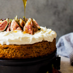 Honey Cake with Whipped Mascarpone and Figs