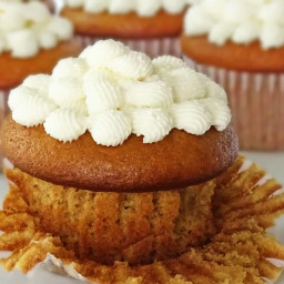 Honey Cupcakes with Honey Frosting