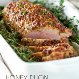 Honey Dijon Roasted Pork Tenderloin