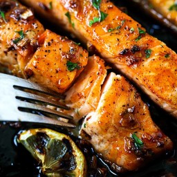 Honey Garlic Salmon- One of the Best Salmon Recipes