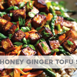 Honey Ginger Tofu and Veggie Stir Fry
