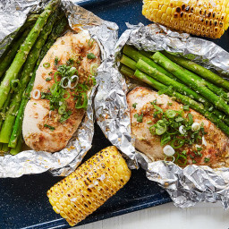 Honey-Lime Chicken and Veggies in Foil