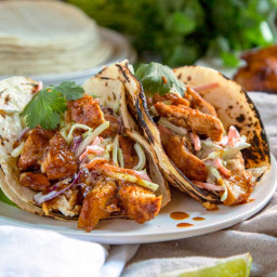Honey Lime Chipotle Chicken Tacos