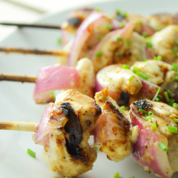 Honey Mustard Grilled Chicken Kebabs + A Giveaway