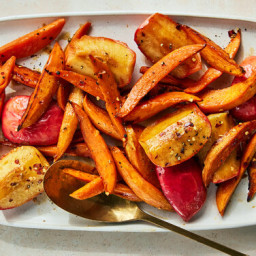 Honey-Roasted Sweet Potatoes and Apples