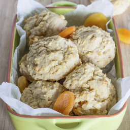 Honey-Sweetened Apricot Polenta Biscuits