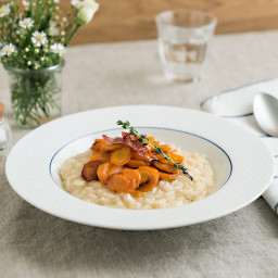 Honeyed carrot risotto