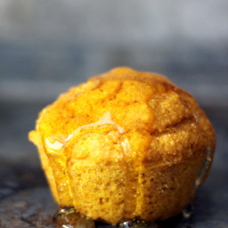 Honey Pumpkin Cornbread Muffins