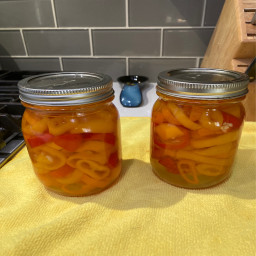 Hot and Sweet Pickled Peppers