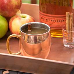 Hot Apple Cider with Bourbon