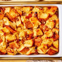 Hot Buttered Rum Bread Pudding