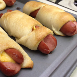 Hot Dog Filled Crescents