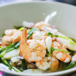 Hot n' Sour Shrimp and Vegetable Soup