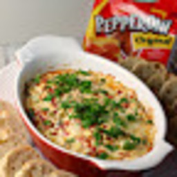 Hot Pepperoni Muffuletta Dip