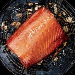 Hot-Smoked Salmon with Tarragon Crème Fraîche