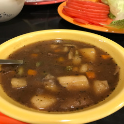 Hotdoxy vegetable beef soup 