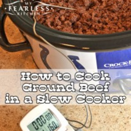 How to Cook Ground Beef in a Slow Cooker