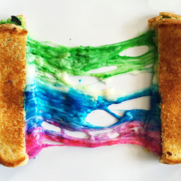 How to Make a Rainbow Grilled Cheese Sandwich