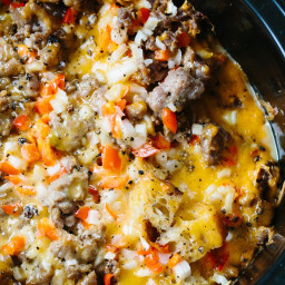 How To Make a Sausage and Egg Breakfast Casserole in the Slow Cooker