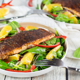 How to Make Blackened Salmon + A Delicious Salad Recipe