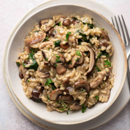 How to Make Creamy, Low-Fat Mushroom Risotto
