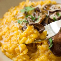 How to Make Delicious, Easy Pumpkin and Mushroom Risotto (with photos!)