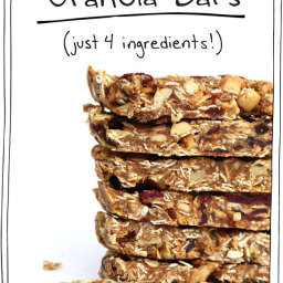 How to Make Granola Bars (Just 4 Ingredients!)