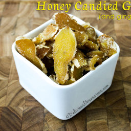 How to Make Honey Candied Ginger and Ginger Syrup