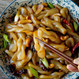 How to make Kung Pao vegan 'squid' from konnyaku