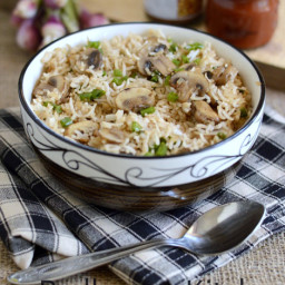How to make Mushroom Fried Rice-Indian Style