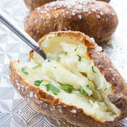 How to Make Salty, Crispy Skinned Oven Baked Potatoes