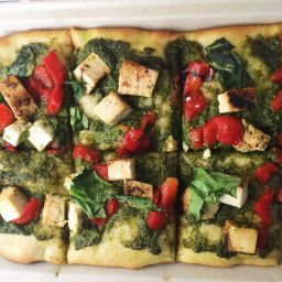 How to Make Simple and Delicious Baked Tofu With Pesto