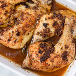 How to Make Tasty Roasted Chicken Leg Quarters With Garlic