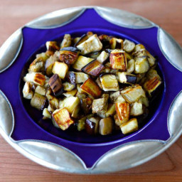 How to Roast Eggplant Cubes