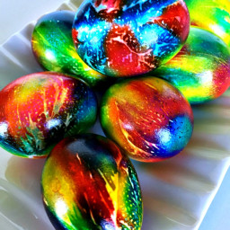 How to Tie Dye Easter Eggs