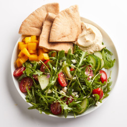 Hummus & Greek Salad Recipe