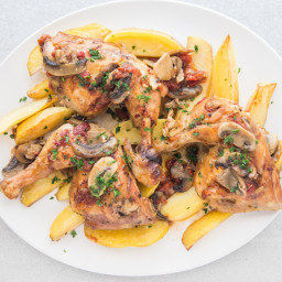 Hunter's Chicken Recipe With Tomatoes and Mushrooms