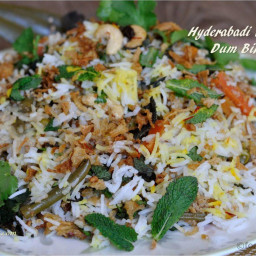 Hyderabadi Vegetable Dum Biryani