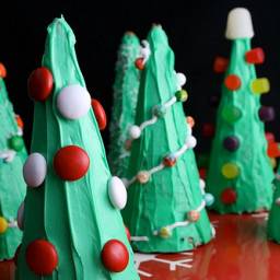 Ice Cream Cone Christmas Trees