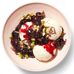 Ice Cream Is Better (and Prettier) With Cherries and Pistachios