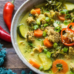 Immunity-Boosting Ground Turkey Soup with Turmeric and Ginger