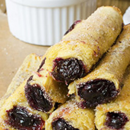 Imperfectly Perfect Blueberry French Toast Roll Ups