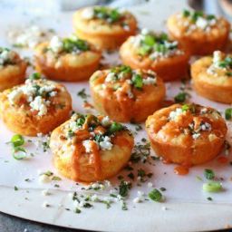 Impossibly Easy Mini Buffalo Chicken Pies