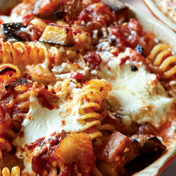 Ina Gartens Baked Pasta with Tomatoes and Eggplant